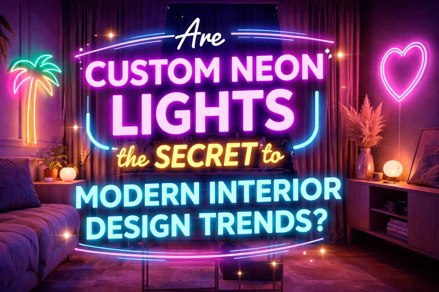 How Can Custom Neon Lights Create a Unique Ambience?